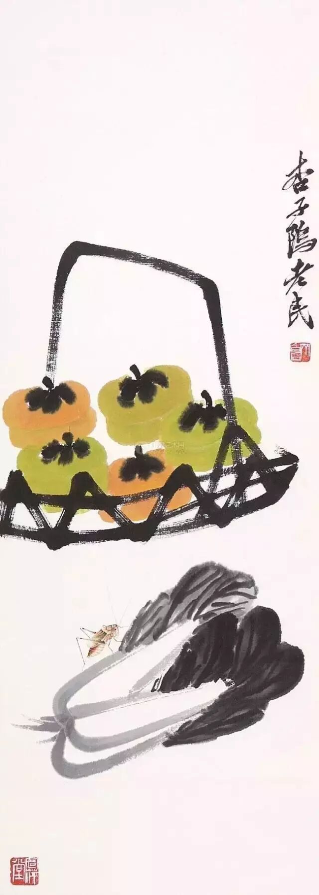 齐白石的柿子大全
