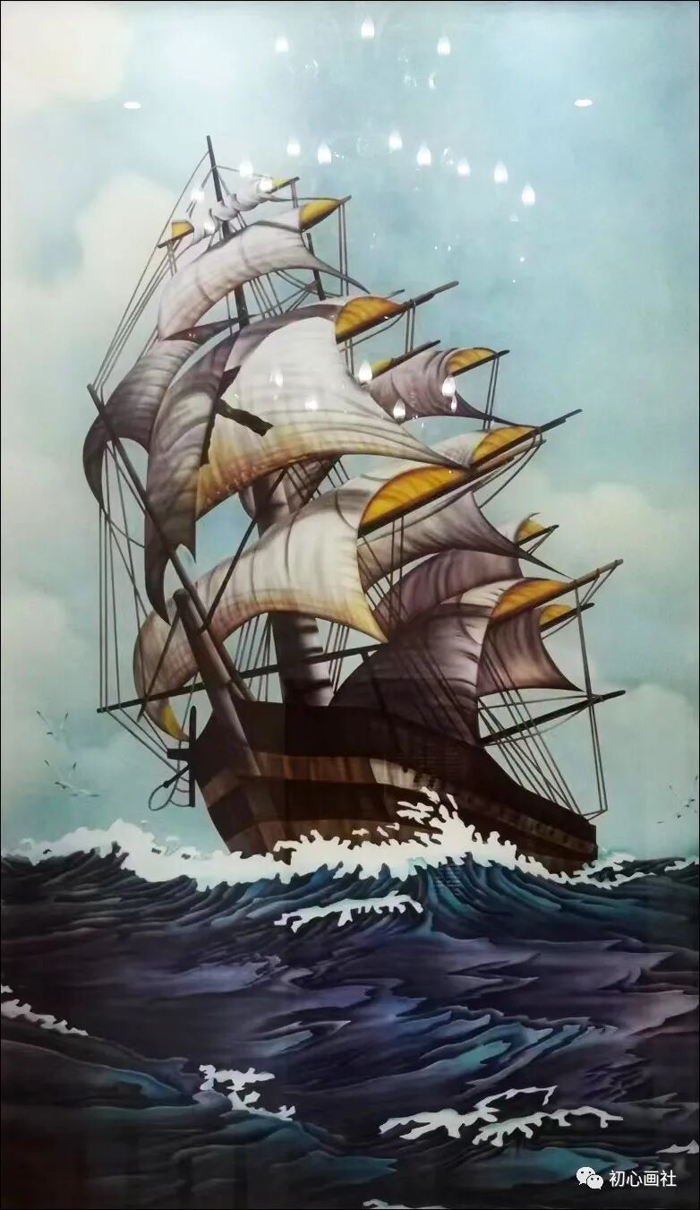 69x69cm 香港何永梅《葡萄斑鸠》60x60cm  武汉叶优南《仙鹤》58x58cm