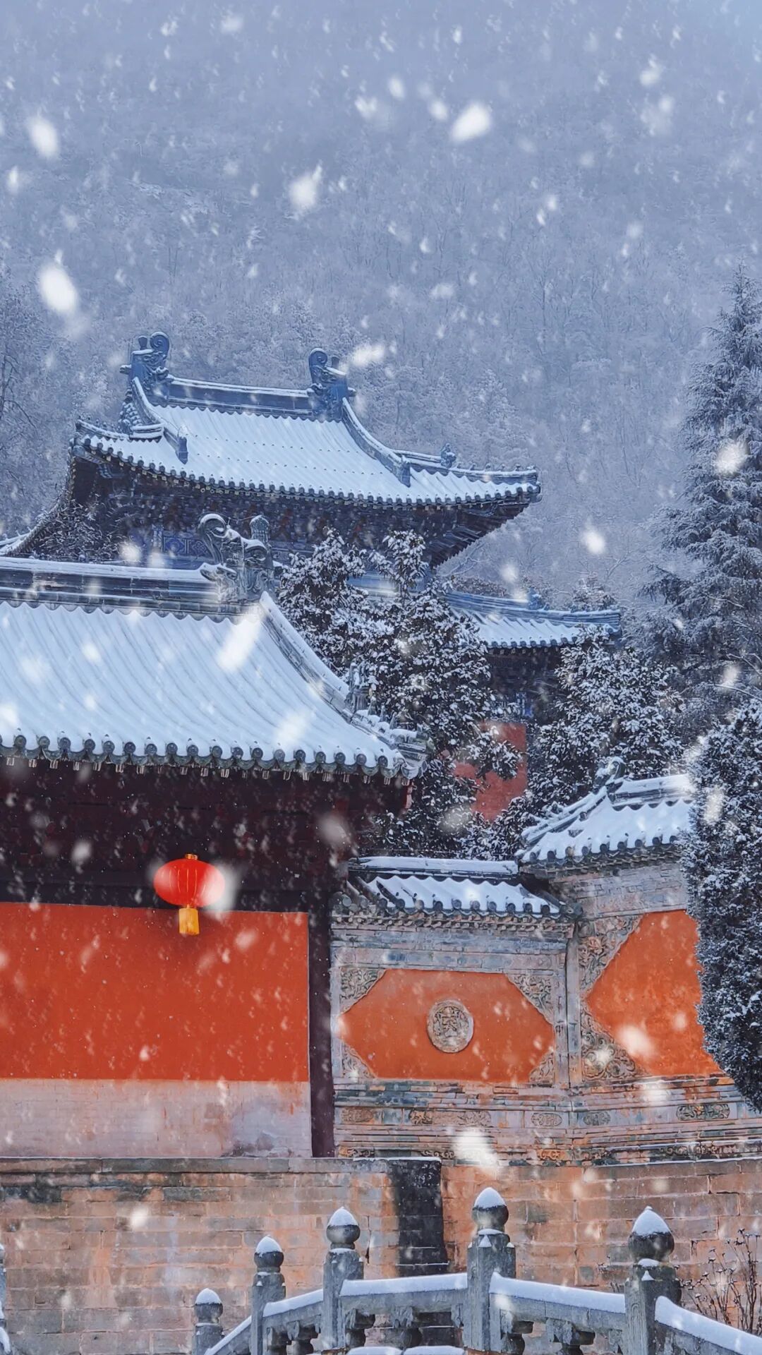 嘿 你要的武当山最新雪景壁纸来喽!