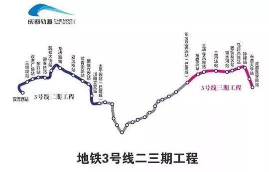 快了成都地鐵3號線10號線傳來好消息今年底這些站點正式開通試運營