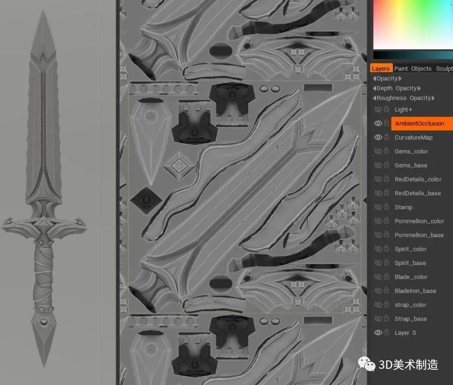 3D游戏建模】在3ds Max 和ZBrush 中为风格化武器建模教程- 全网搜