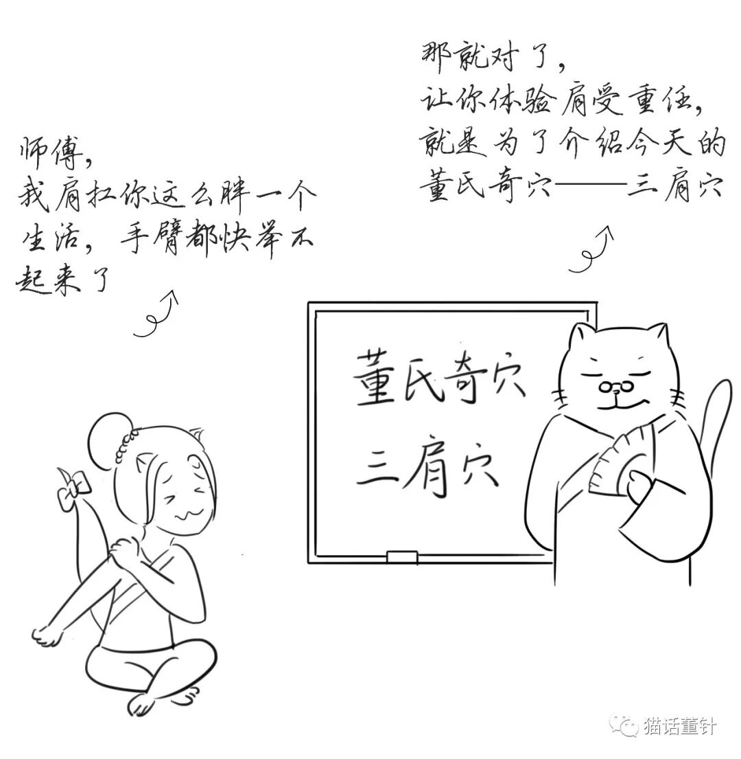 穴位大讲堂 肩上的重任得靠它 三肩穴 猫话董针 微信公众号文章阅读 Wemp