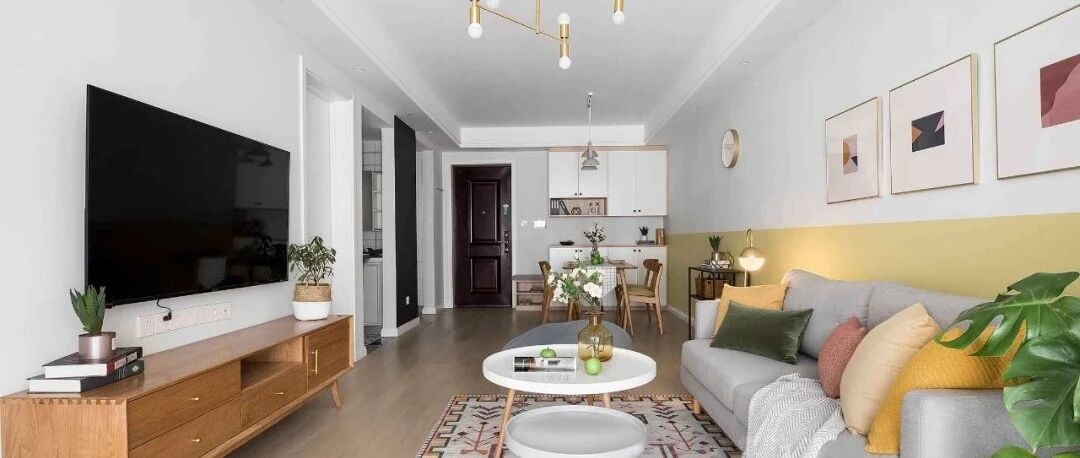 93㎡三居北欧风，色彩鲜艳的童话梦！