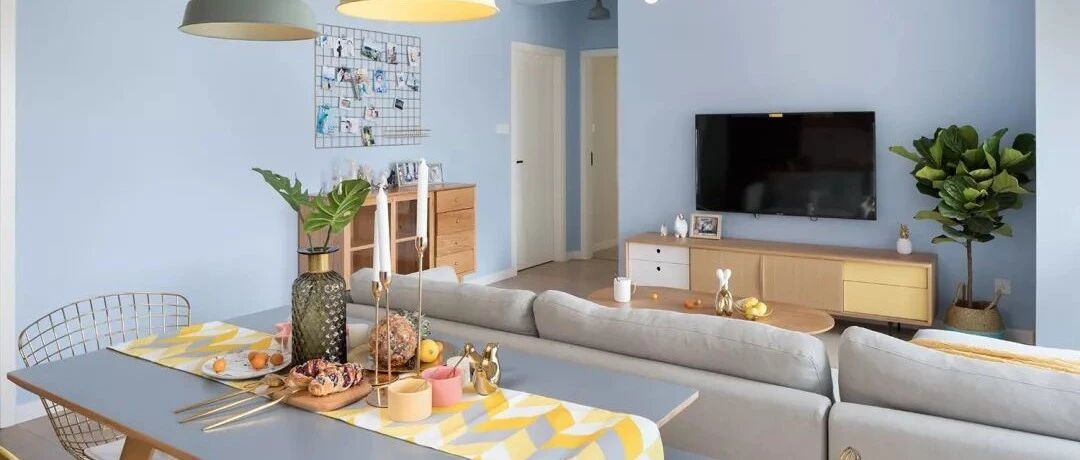 98㎡北欧小三房，清新舒适年轻范儿！