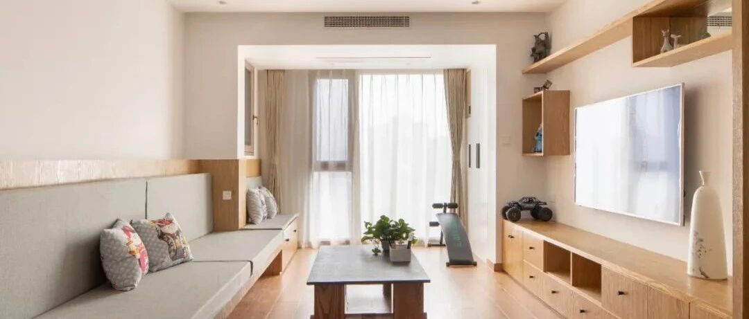 108㎡原木风，原木色+开放式厨房超漂亮！