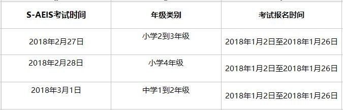 AEIS数学培训,2018S-AEIS考试时间,AEIS考试