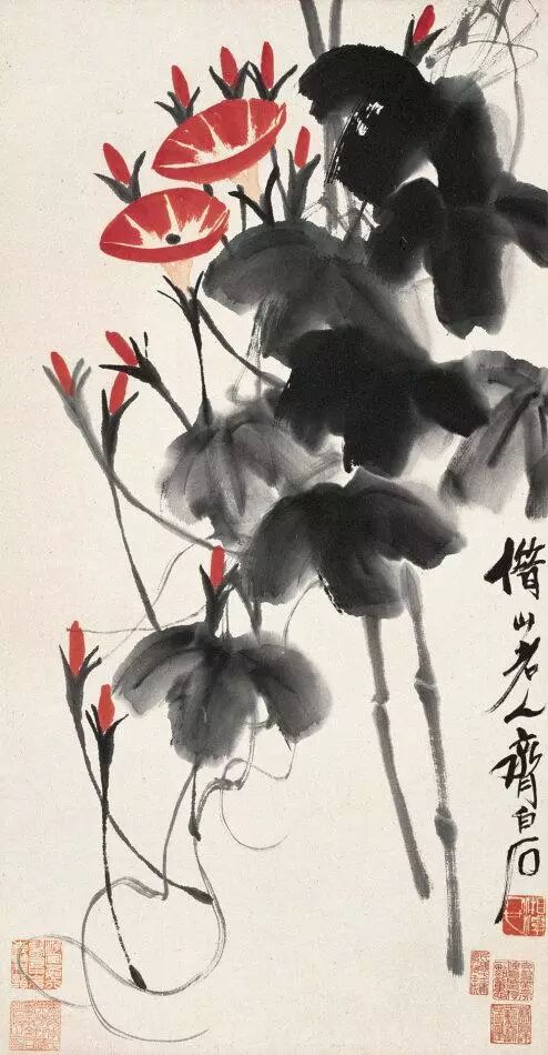齐白石笔下的牽牛花，尽态极妍，让人大開眼界！ - 中国书画艺术人才认证