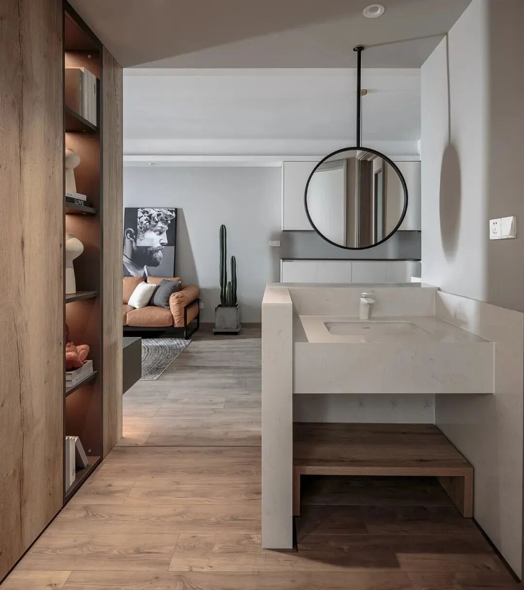 她家87㎡小户型，明明装修很简单，却有着藏不住的质感，氛围太好了