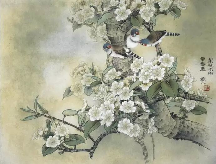 万一工笔花鸟画欣赏 - 微文周刊