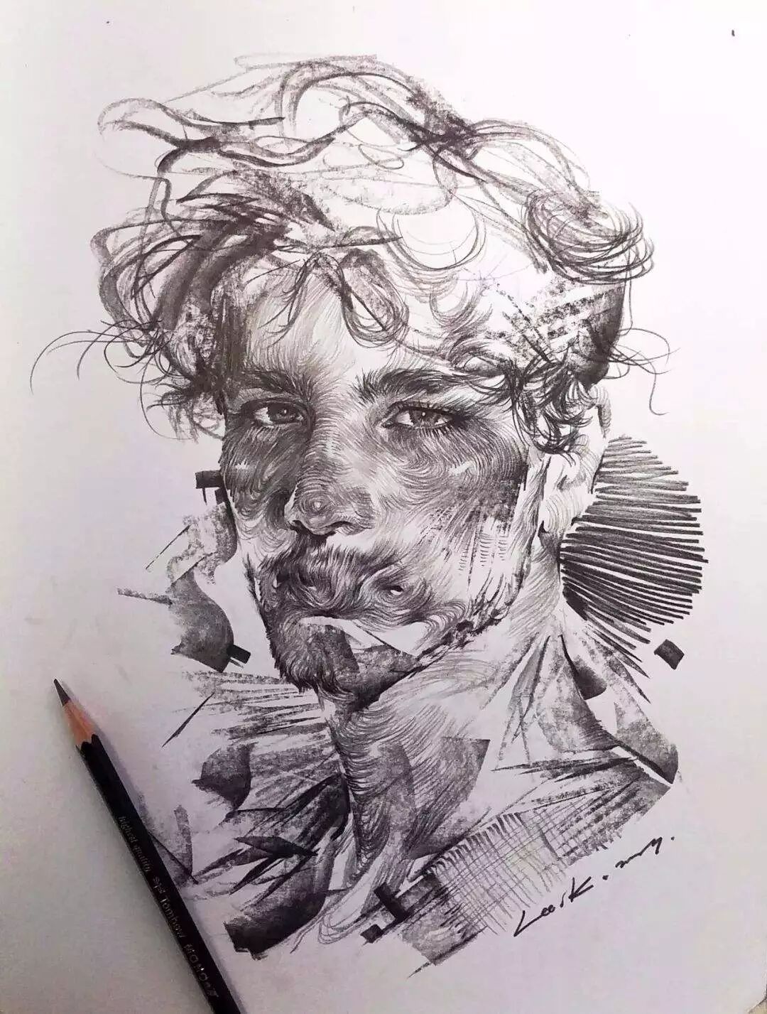激情四射的鉛筆線，讓素描充滿生命！lee.k的魅力_素描大師- 微文庫