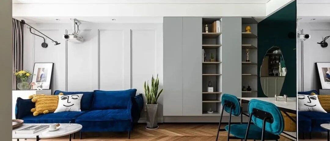 89㎡现代时尚小三居清新典雅超实用，尤其是背景墙和收纳柜超赞