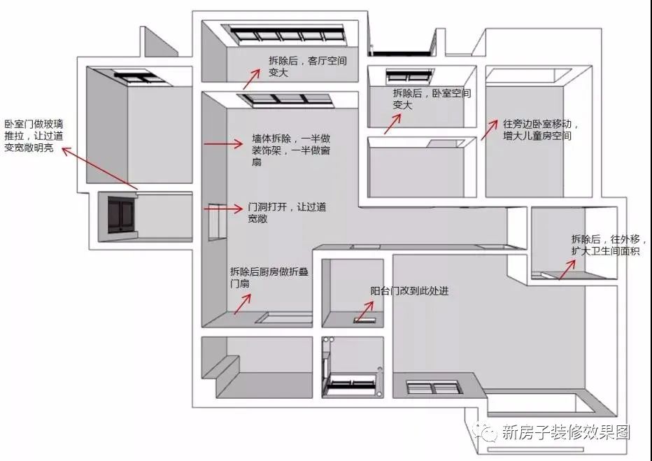 120㎡現代簡約三房室，沙發牆做嵌入式書櫃好特別，整體明亮又舒適 家居 第5張