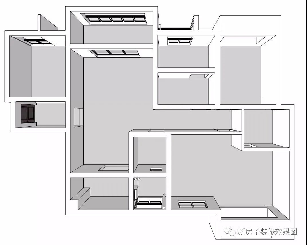 120㎡現代簡約三房室，沙發牆做嵌入式書櫃好特別，整體明亮又舒適 家居 第4張