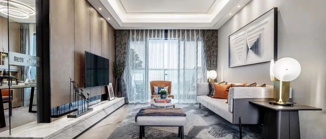 106㎡现代简约三居室，硬包电视墙、衣帽间和书房超赞！