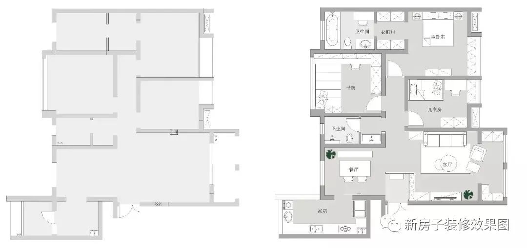 107㎡北歐風格三房室，玄關鞋櫃+隔絕和客廳陽臺埡口設計超棒 家居 第3張