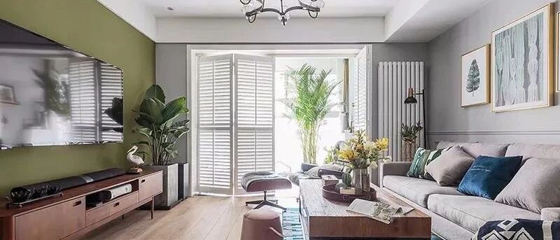 130㎡现代轻奢三居室优雅精致收纳好，背景墙刷漆也有新花样