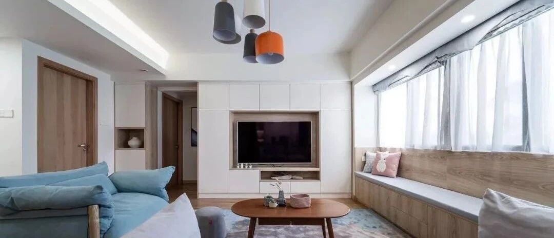 97㎡现代简约三居室，开放式书房变次卧和定制收纳柜是亮点