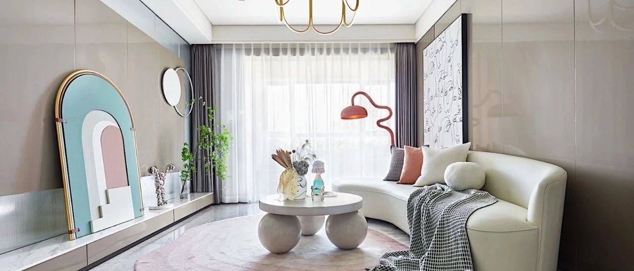 108㎡现代轻奢主义三居室，艺术与时尚结合的灵动舒适之家