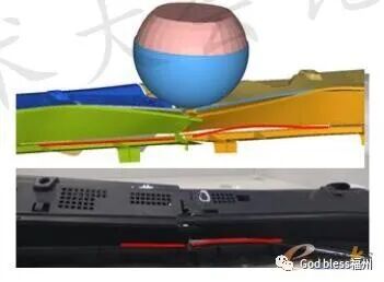 玻纤材料方向对进气格栅行人保护的影响的图27