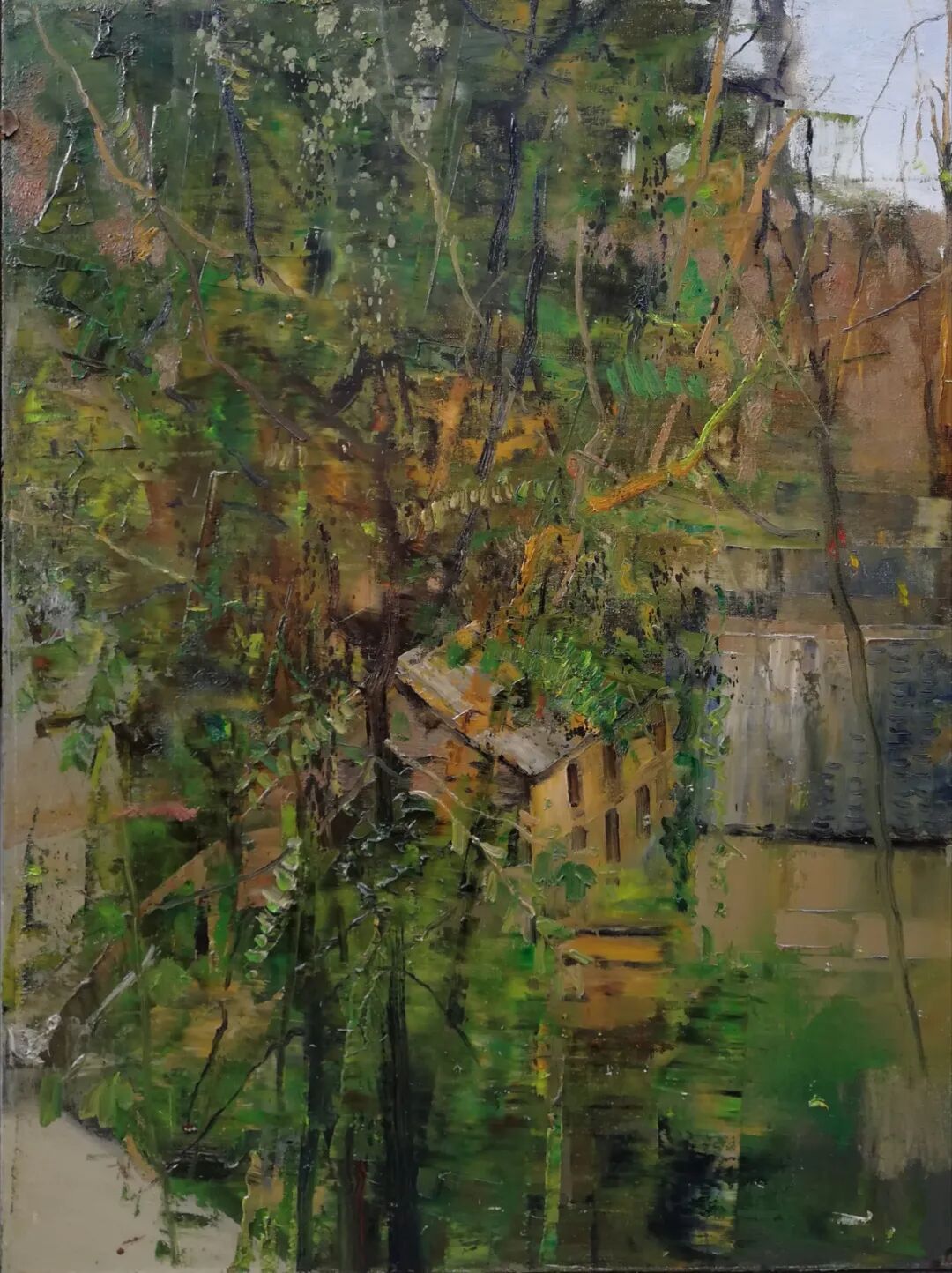 《前脑村口》60×80CM  布面油画.jpg