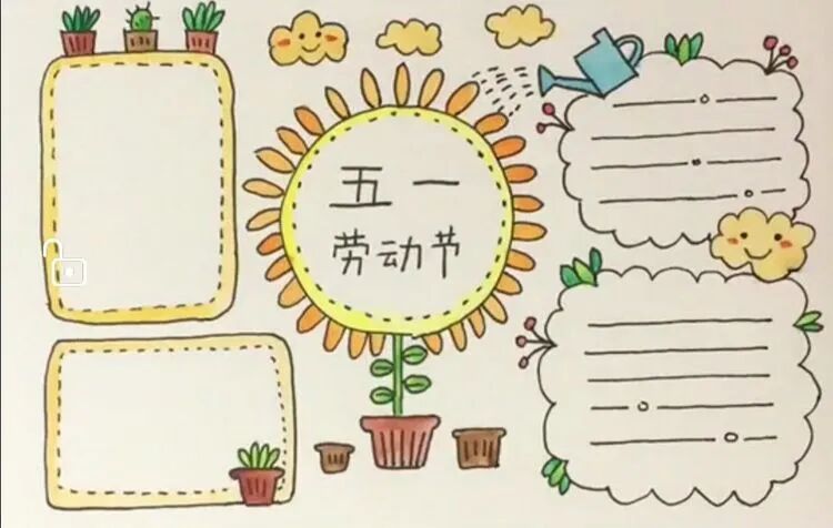 五一劳动节手抄报来啦，家有小学生的赶紧收藏起来，马上能用到！(五一劳动节手抄报怎么画简单又漂亮,二年级,视频)