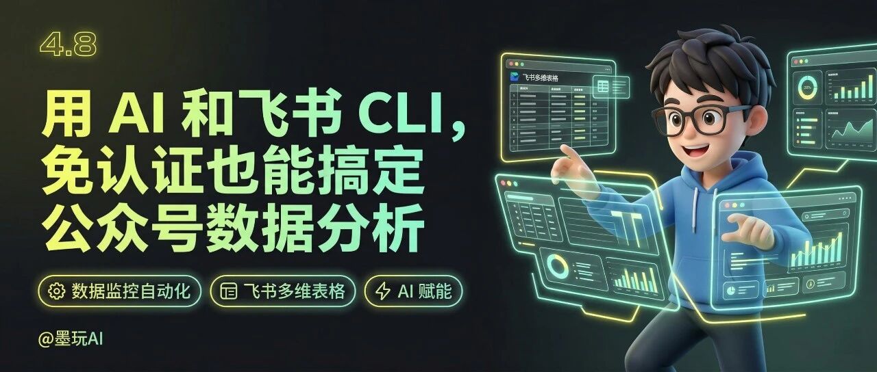 我用飞书CLI做了个公众号数据监控系统