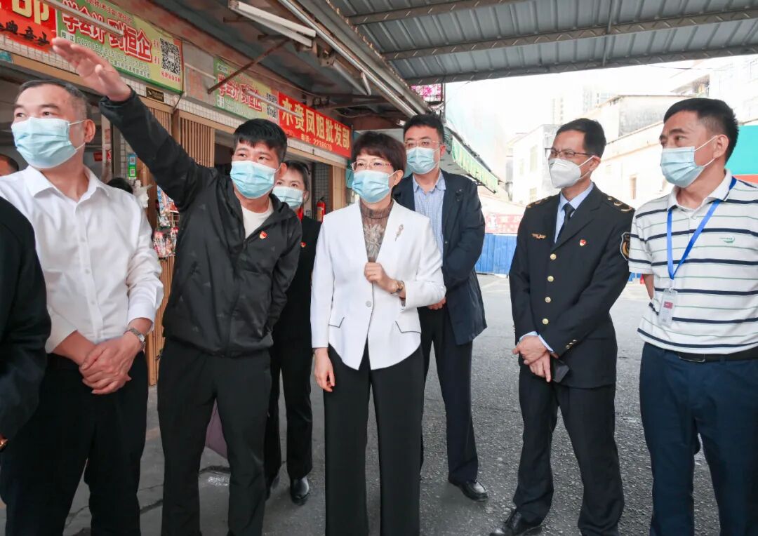 冯玲到江城区调研农贸市场升级改造工作 -阳江市江城区人民政府门户