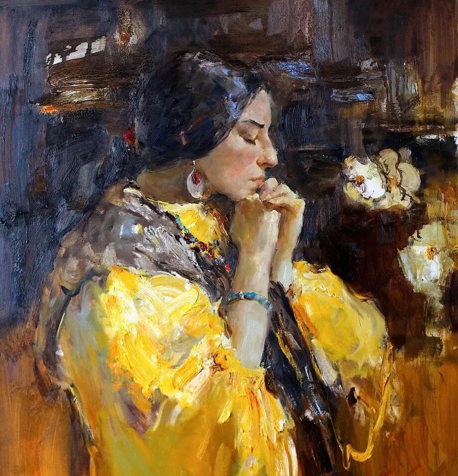 俄罗斯女画家安吉丽卡的油画用色大胆自信