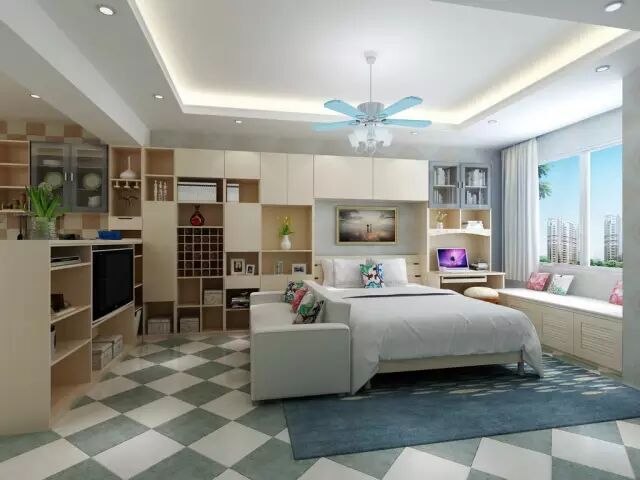 全屋定制有多美，看看这些一居室就知道啦！