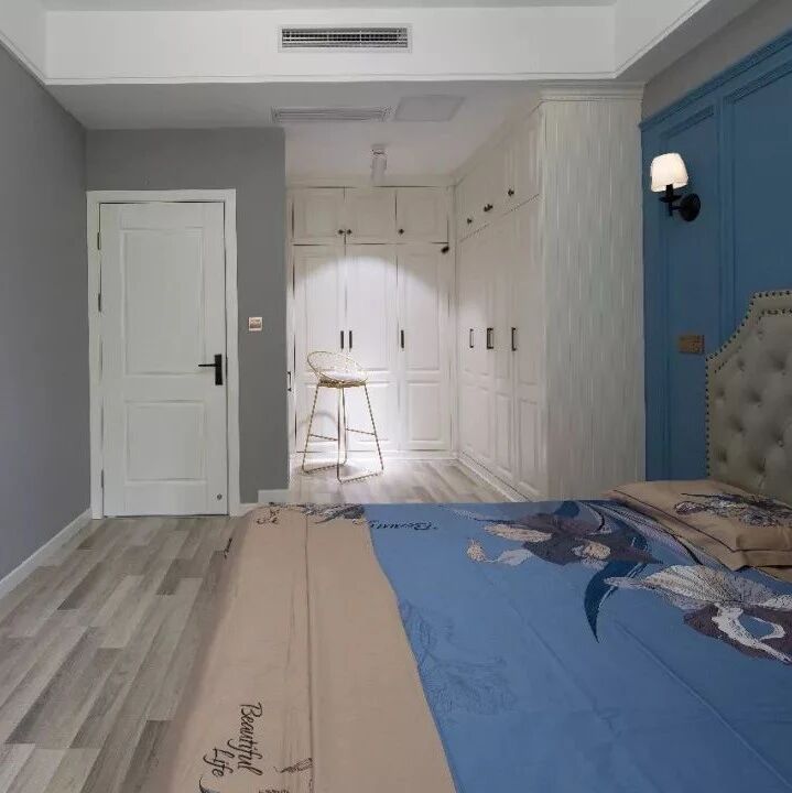 115㎡美式风格三居室，主卧里面有个秘密基地哟！