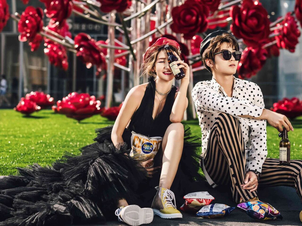 婚纱摄影 | 黑色系婚纱简直太甜酷了~