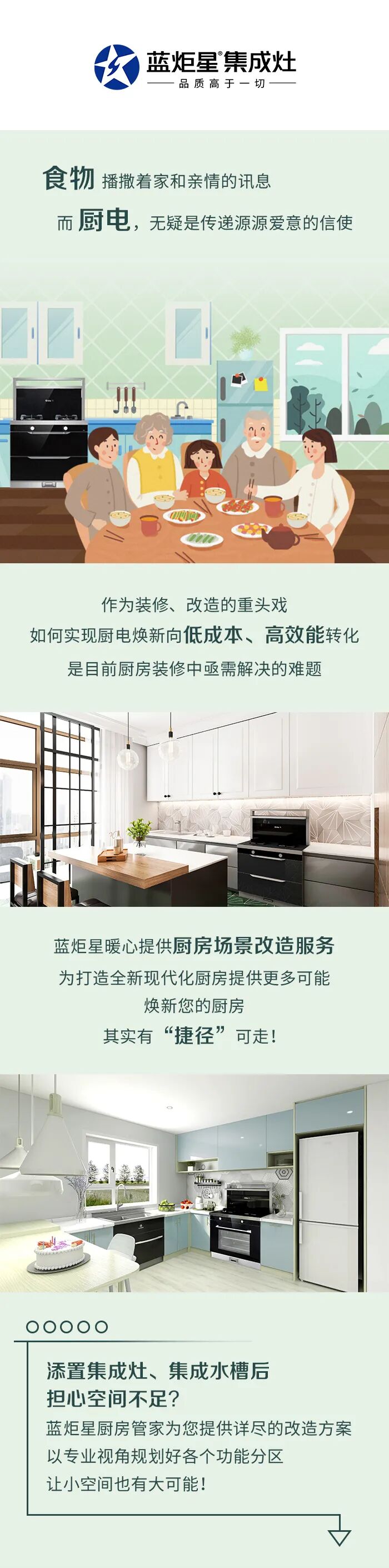 旧貌换新颜 | 厨房 “ 微整形 ” 就找蓝炬星！