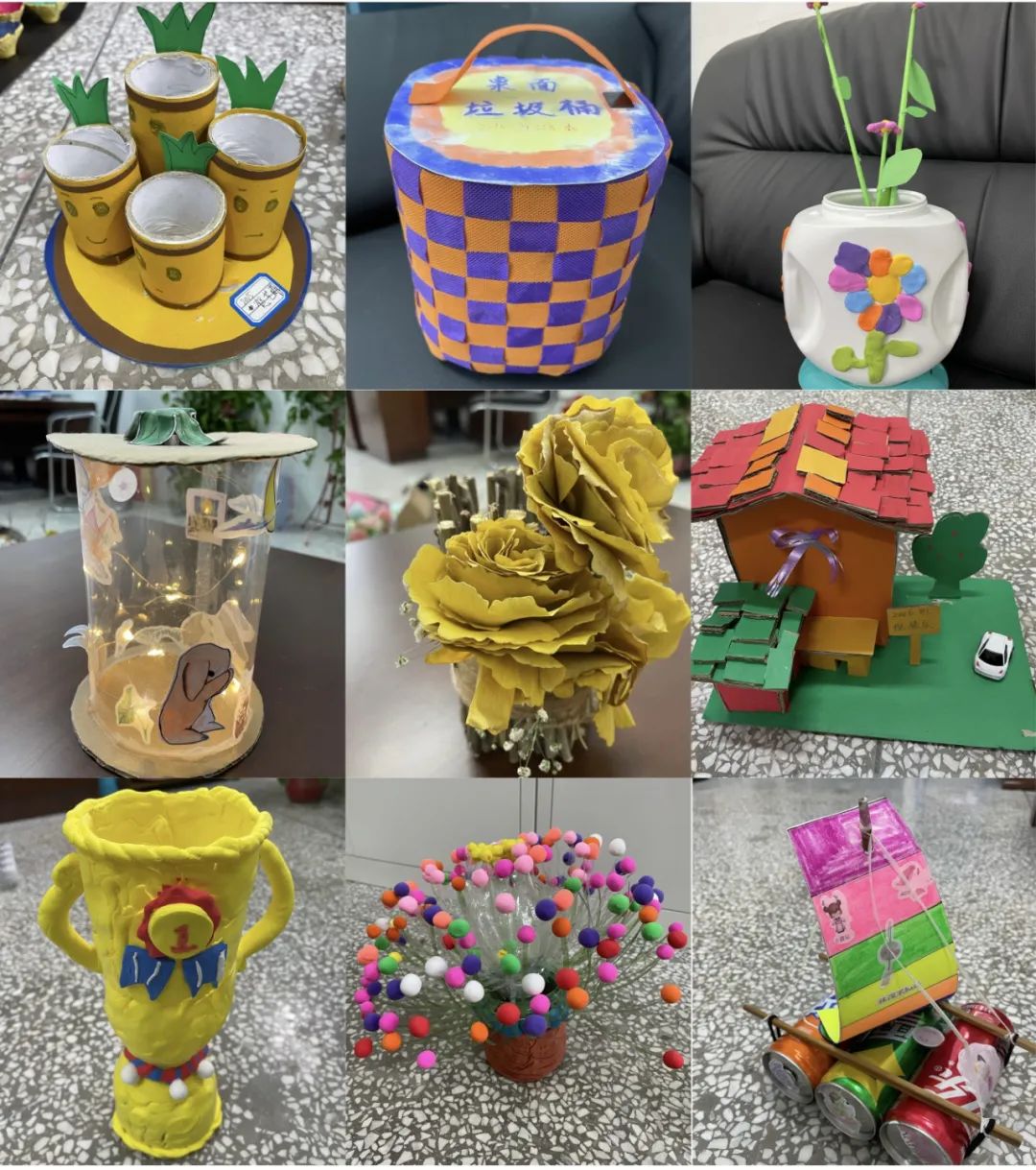 心灵手巧变废为宝昌济小学举行创意环保手工作品征集大赛
