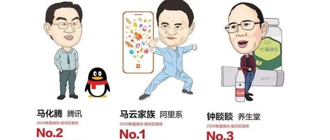 2020胡润百富榜出炉，最大“黑马”首次上榜就排第三！马云家族第四次成为中国首富