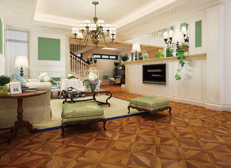 利用地板搭配来给家中美式风格大加分！