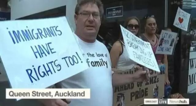 新西兰这种签证拒签比率飙升，已引起抗议者示威…