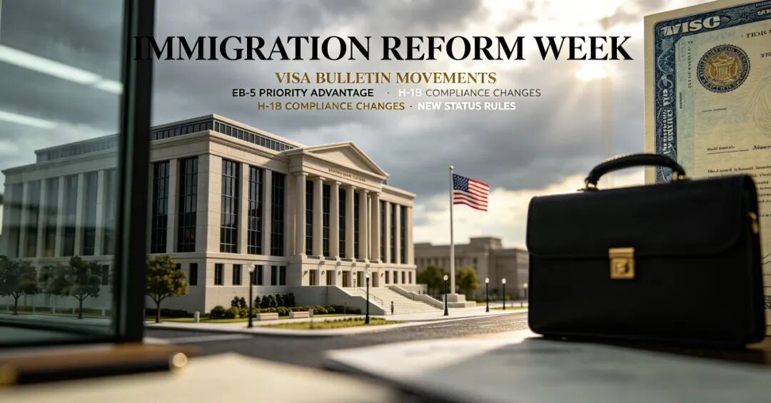 美国移民一周新政汇总｜7 月排期大幅变动、EB5 无排期红利、H1B 收紧提案、境内调身份新规全解析！