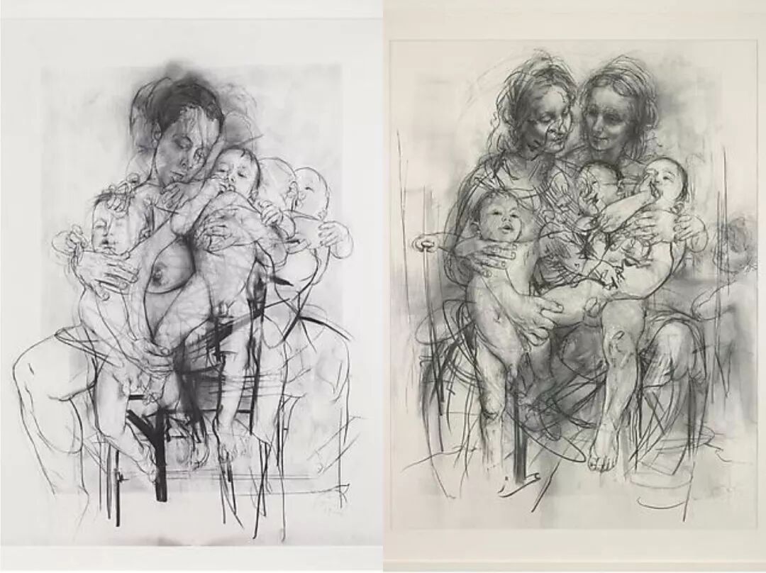 油画大全446她是全球最贵70后女艺术家作品价值8000万其肥胖人体画震撼人心