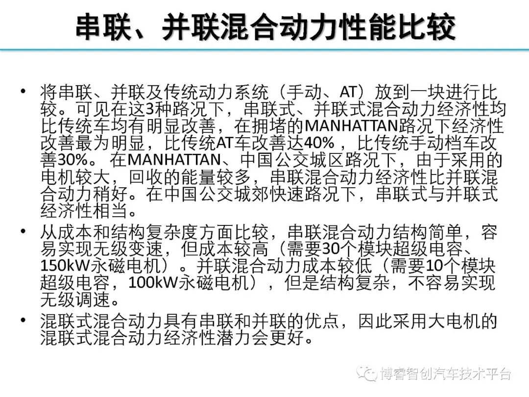 干货‖HEV-PHEV混合动力系统构型分析的图113