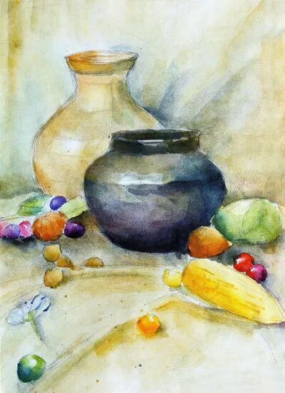 水彩画考级(美术考级)作品范例参考 最绘画 - 艺术考级网