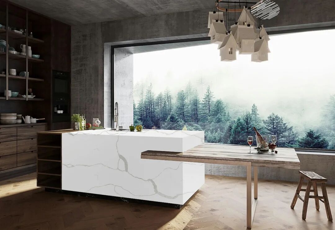Calacatta Quartz Island Tops