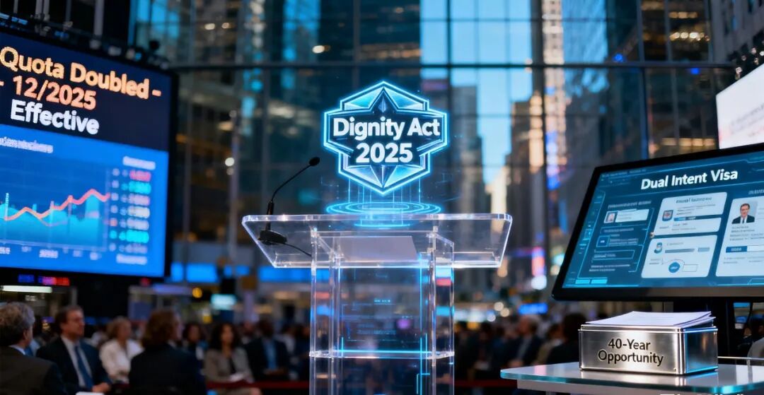 深度解析 2025《尊严法案》：12 月将正式生效！配额翻倍、双意图签证落地，华人移民迎 40 年最大政策窗口？