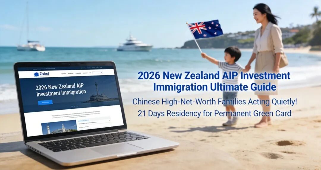 【2026新西兰AIP投资移民终极指南】500万/1000万纽币双路径曝光！21天住满即拿永久绿卡，中国高净值家庭正在悄悄行动！