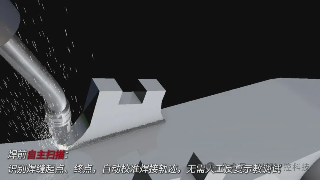 创想智控激光焊缝跟踪器协同发那科机器人，实现转向架焊接精准自动化