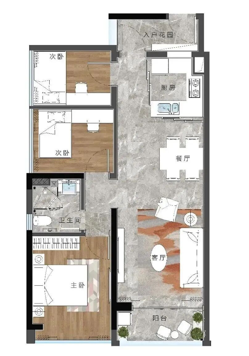 黄埔鱼珠板块中洲紫轩建面39-168㎡