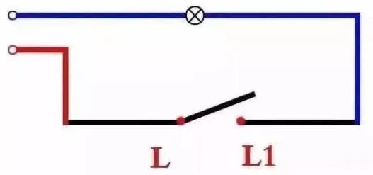 单控、双控、三控、四控开关接线图的图2
