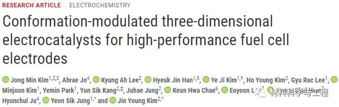 《Sci Adv》：高性能燃料电池电极的一种3D打印独特电催化剂的图1