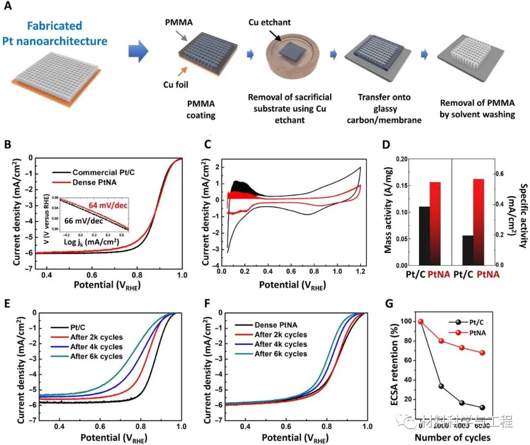 《Sci Adv》：高性能燃料电池电极的一种3D打印独特电催化剂的图5