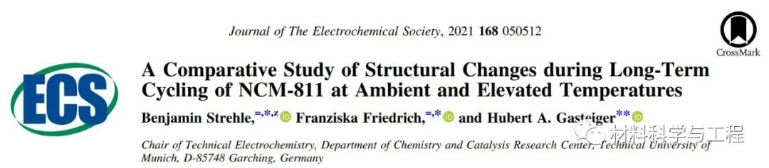 慕尼黑工大：NCM-811高温长循环过程的容量衰减机理！的图1