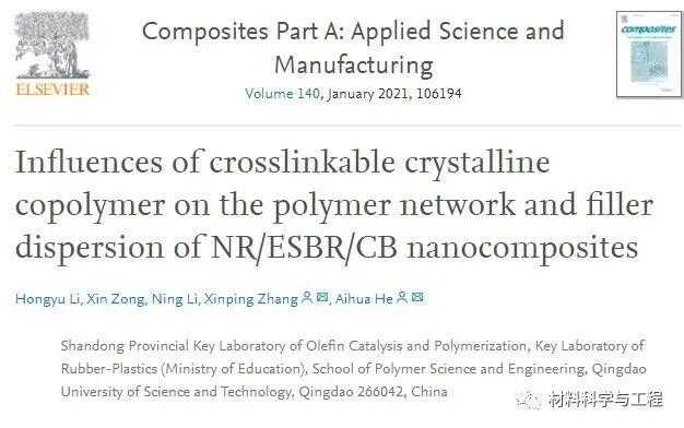 青岛科大《Compos Part A》：高性能大型载重轮胎材料获进展！的图1